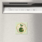 Irisches Mädchen mit Korb Magnet (In Situ (Geschirrspüler))