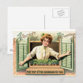 Irisches Mädchen Postkarte (Vorne/Hinten)