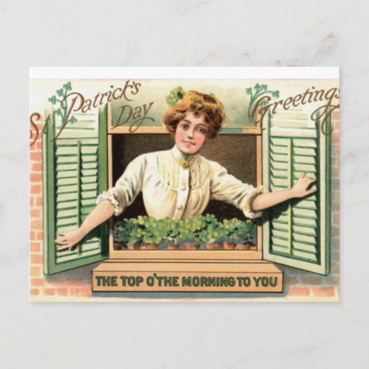 Irisches Mädchen Postkarte (Vorderseite)