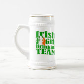 Irisches Mädchen-Trinkteam Bierglas (Links)