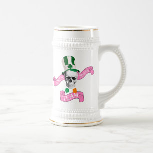 Irisches Mädchen-Trinkteam Bierglas