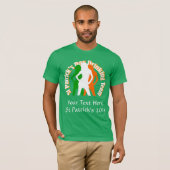 Irisches Mädchen-Trinkteam T-Shirt (Vorne ganz)