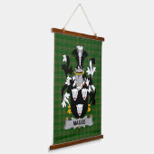 Irisches Magee oder McGee Wappen Familienwappen Wandteppich Mit Holzrahmen (Gewinkelt)