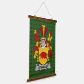 Irisches Malley oder O_Malley Wappen Familienwappe Wandteppich Mit Holzrahmen (Gewinkelt)