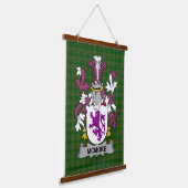 Irisches McMore oder More Wappen Familienwappen Wandteppich Mit Holzrahmen (Gewinkelt)