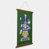 Irisches McVeagh oder McFingah Wappen Familienwapp Wandteppich Mit Holzrahmen (Gewinkelt)