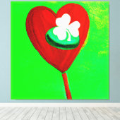 Irisches Niedliches Maldesign. Jetzt kaufen Leinwanddruck (Insitu (Holzboden))