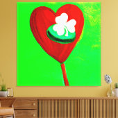 Irisches Niedliches Maldesign. Jetzt kaufen Leinwanddruck (Insitu (Wohnzimmer))