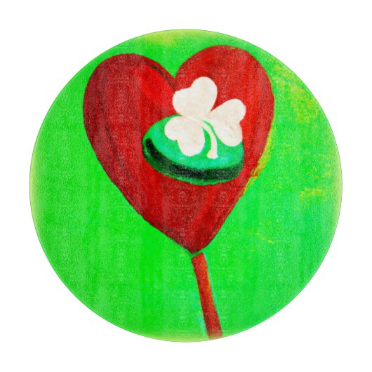 Irisches Niedliches Maldesign. Jetzt kaufen Schneidebrett (Vorderseite)