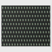 Irisches Nussknacker-Muster Geschenkpapier (Flach)