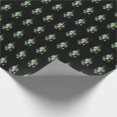 Irisches Nussknacker-Muster Geschenkpapier (Ecke)