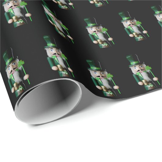 Irisches Nussknacker-Muster Geschenkpapier (Rolleneckpunkt)