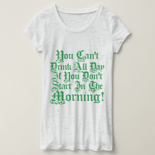 Irisches Party-trinkender Spaß T-Shirt (Design vorne)