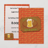 Irisches Pub-Schild Einladung (Vorne/Hinten)