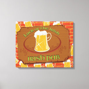 Irisches Pub-Schild Leinwanddruck