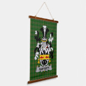 Irisches Rafferty oder O_Rafferty Wappen Familien Wandteppich Mit Holzrahmen (Gewinkelt)