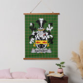 Irisches Rafferty oder O_Rafferty Wappen Familien Wandteppich Mit Holzrahmen (Schlafzimmer)