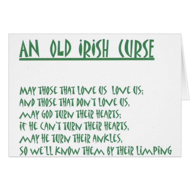 irisches Sprichwort (Vorderseite (Horizontal))