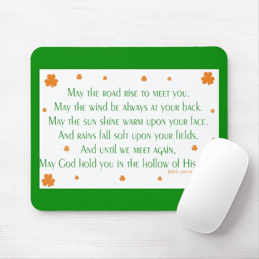 Irisches Sprichwort 2 Mousepad (Mit Mouse)