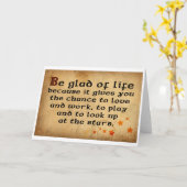 irisches Sprichwort Karte (Gelbe Blume)