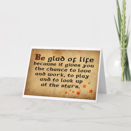 irisches Sprichwort Karte (Vorderseite)