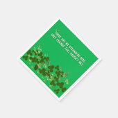 irisches Sprichwort mit Kleeblättern Serviette (Ecke)