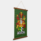 Irisches Sullivan oder O_Sullivan Wappen Familie C Wandteppich Mit Holzrahmen (Gewinkelt)