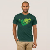 Irisches Surfer-Grün-Shirt T-Shirt (Vorne ganz)