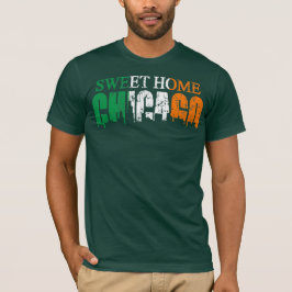 Irisches süßes Zuhause-Chicago-T-Shirt T-Shirt
