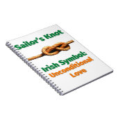 Irisches Symbol des Sailors: bedingungslose Liebe  Notizblock (Rechte Seite)