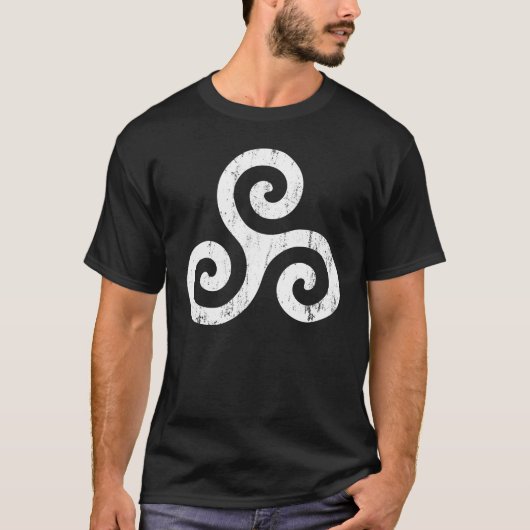 Irisches Symbol Triskelion T-Shirt (Vorderseite)