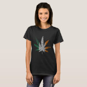 Irisches T-Blatt St. Patricks Day Unkraut T-Shirt (Vorne ganz)