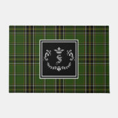 Irisches Tartan-Monogramm Fußmatte (Vorderseite)
