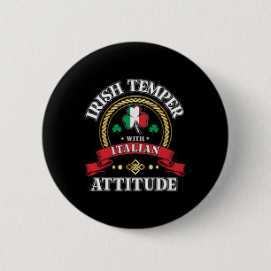 Irisches Temper italienische Attitüde St. Patricks Button