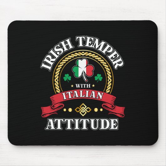 Irisches Temper italienische Attitüde St. Patricks Mousepad (Vorne)