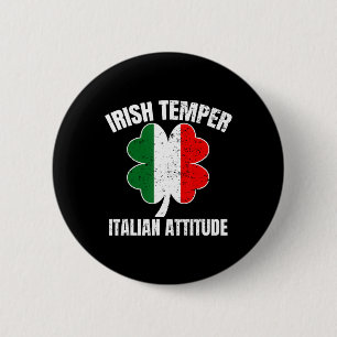 Irisches Temperament italienische Attitüde St. Pat Button