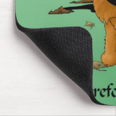 Irisches Terrier (irische Terrier), das ich jage… Mousepad (Ecke)