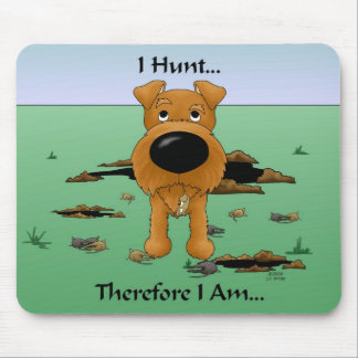 Irisches Terrier (irische Terrier), das ich jage… Mousepad