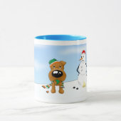 Irisches Terrier-Weihnachten Tasse (Zentrum)