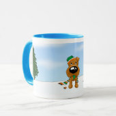 Irisches Terrier-Weihnachten Tasse (Vorderseite Links)