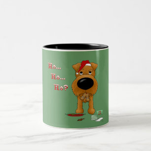 Irisches Terrier-Weihnachten Zweifarbige Tasse