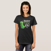 Irisches Trex Dino St. Patricks Day Shirt Kinder K (Vorne ganz)