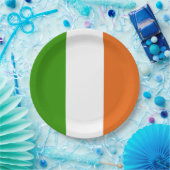 Irisches Tricolor Party Pappteller (Party)