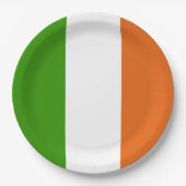 Irisches Tricolor Party Pappteller (Vorderseite)