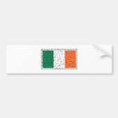 Irisches Tricolour Autoaufkleber (Vorne)