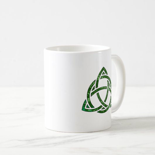 irisches Trifäkologrün Kaffeetasse (VorderseiteRechts)