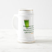 Irisches trinkendes Sprichwort 2 - Stein/Tasse Bierglas (Vorderseite Links)