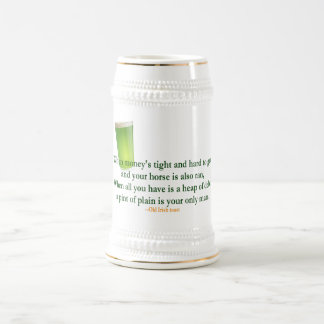 Irisches trinkendes Sprichwort 2 - Stein/Tasse Bierglas