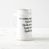 Irisches trinkendes Sprichwort Stein/Tasse Bierglas (Vorderseite Links)