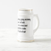 Irisches trinkendes Sprichwort Stein/Tasse Bierglas (VorderseiteRechts)